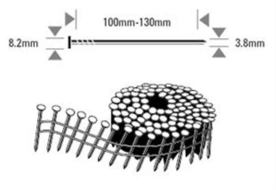 Coilnägel Bostitch Typ N130P 15°